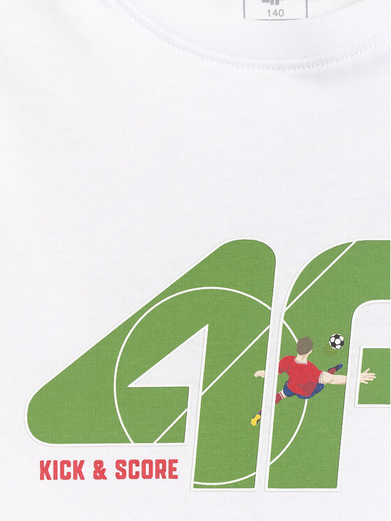 4F 4F T-Shirt WAVE RIDERS CLUB Biały Regular Fit