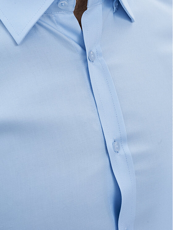 Evenemen Evenemen Koszula PUNTO G2 TWILL BLUE Niebieski Slim Fit