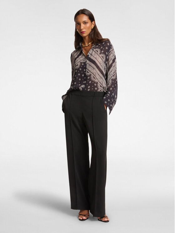 Elena Mirò Elena Mirò Camicia 5011P000304N001 Nero Regular Fit