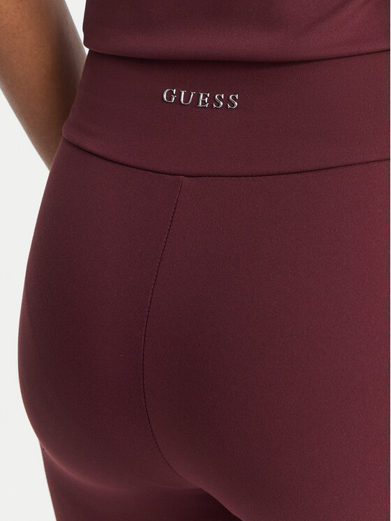 Guess Guess Legíny V6BB25 K6732 Bordová Slim Fit