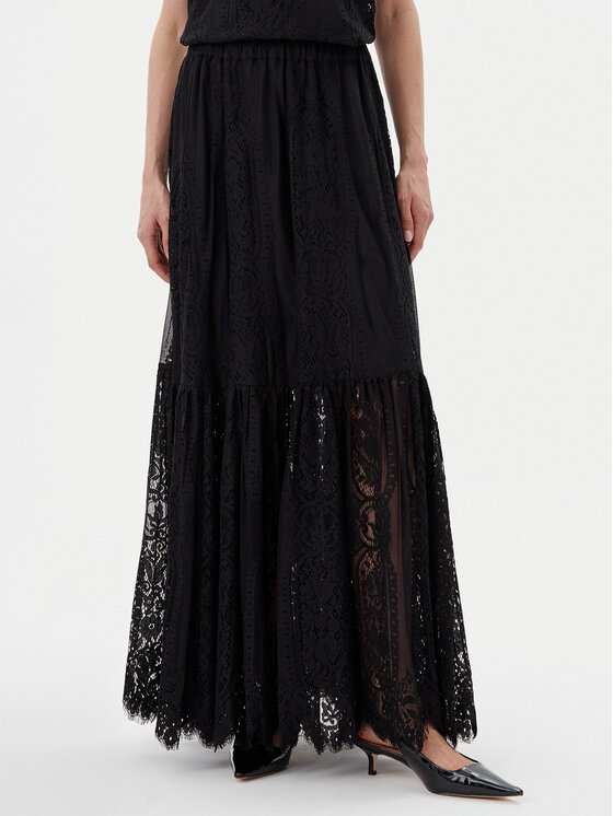 Herskind Maxi sukňa 5577204 Čierna Regular Fit