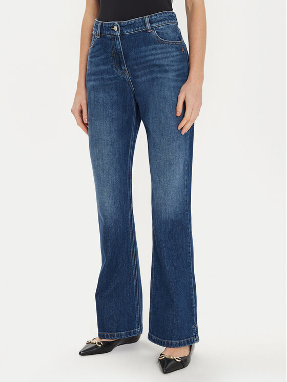 TWINSET TWINSET Τζιν 242AT2273 Μπλε Flare Fit