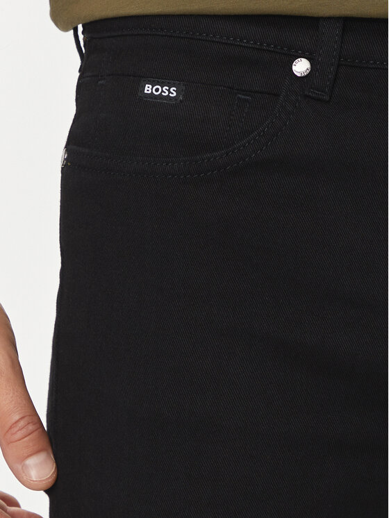 BOSS Boss Jeans hlače H-Delaware 50520837 Črna Slim Fit