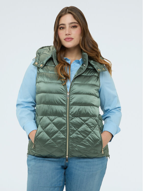 Fiorella Rubino Fiorella Rubino Bezrękawnik F027L000062N025 Zielony Regular Fit