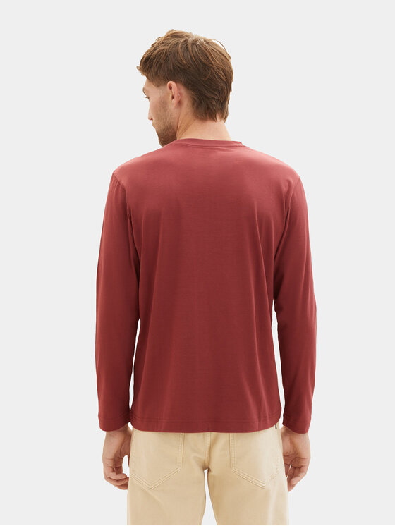 Tom Tailor Tom Tailor Longsleeve 1037744 Бордовий Regular Fit