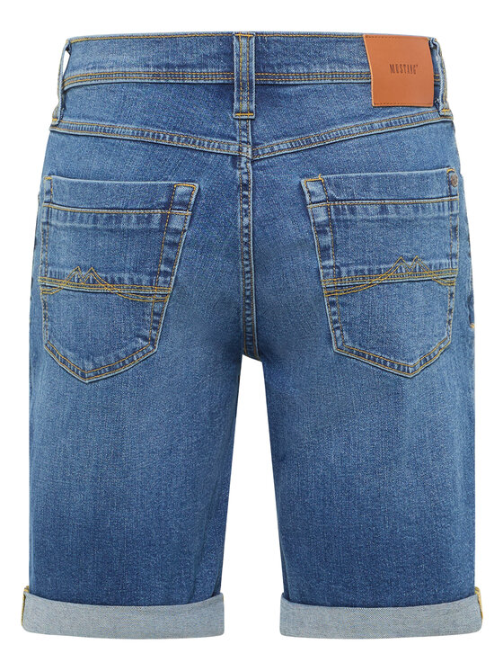 Mustang Mustang Pantaloncini di jeans WASHINGTON Blu Regular Fit