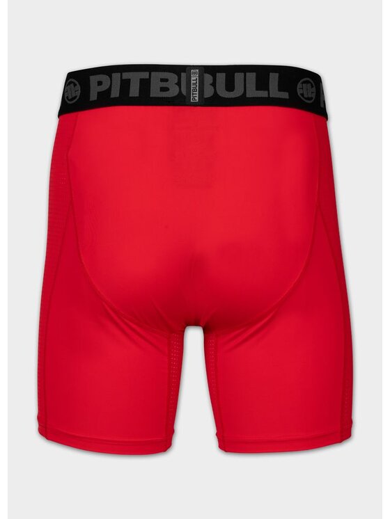 PITBULL PITBULL Szorty sportowe RUNWAY Czerwony Regular Fit