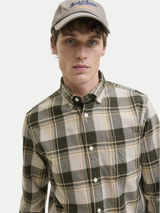 Jack & Jones Jack & Jones Koszula Blubrook 12282354 Beżowy Regular Fit
