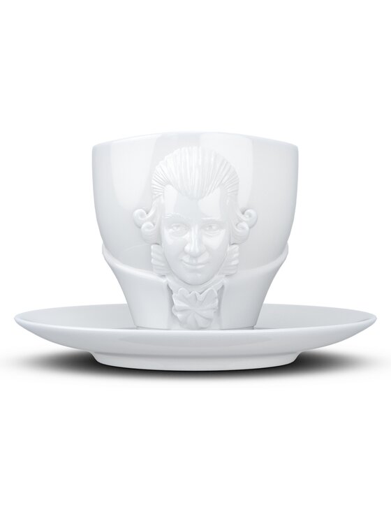 58 products 58 products Filiżanka ze spodkiem uniwersalna - Wolfgang Amadeus Mozart Biały