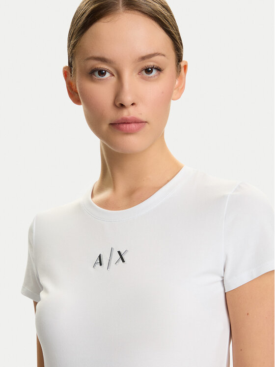 Armani Exchange Armani Exchange Póló XW001382 AF16294 U0002 Fehér Slim Fit