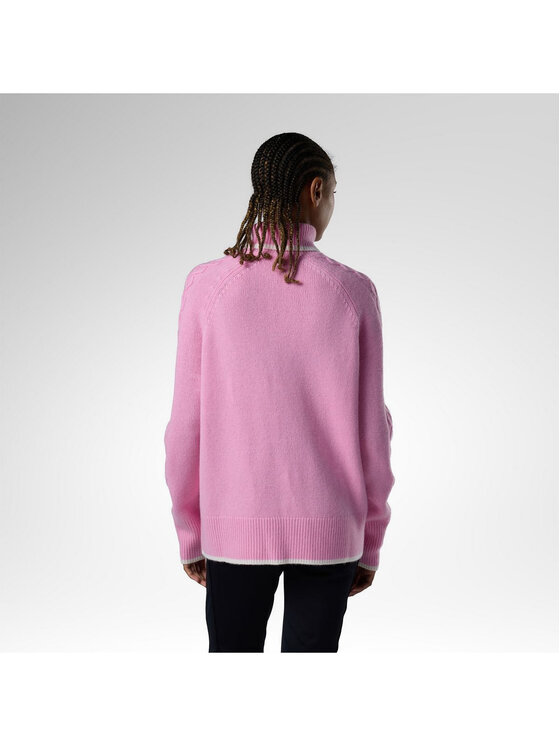 Rossignol Rossignol Golf W Jcc Graphic Turtle Neck Swea Różowy Relaxed Fit