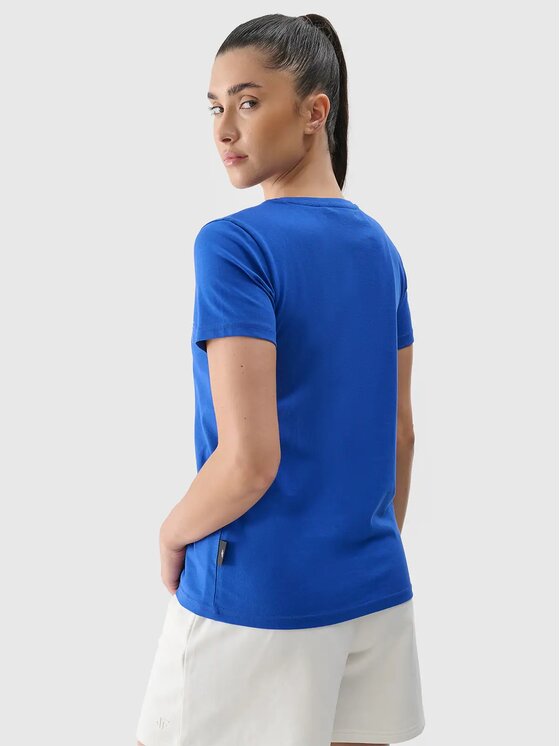 4F 4F T-Shirt 4FRSS24TTSHF2547-36S Niebieski Regular Fit