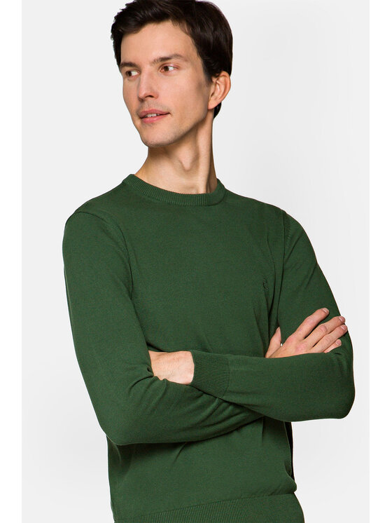Lancerto Lancerto Sweter Keegan Zielony Regular Fit