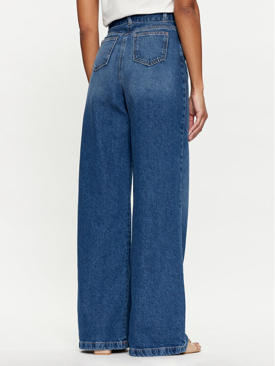 TWINSET TWINSET Teksad 241TP2662 Sinine Wide Leg