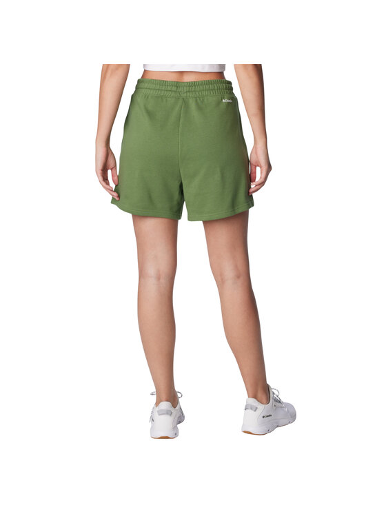 Columbia Columbia Szorty sportowe Columbia Trek French Terry Wmns Shorts Zielony Regular Fit