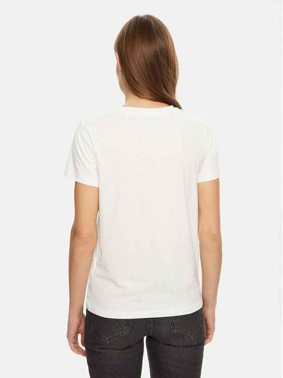Guess Jeans Guess Jeans T-Shirt W5RI54 J1314 Weiß Regular Fit