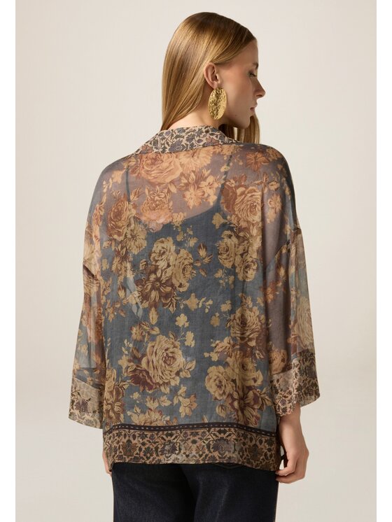 Oltre Oltre Koszula 5001E000116N0Z2 Écru Baggy Fit