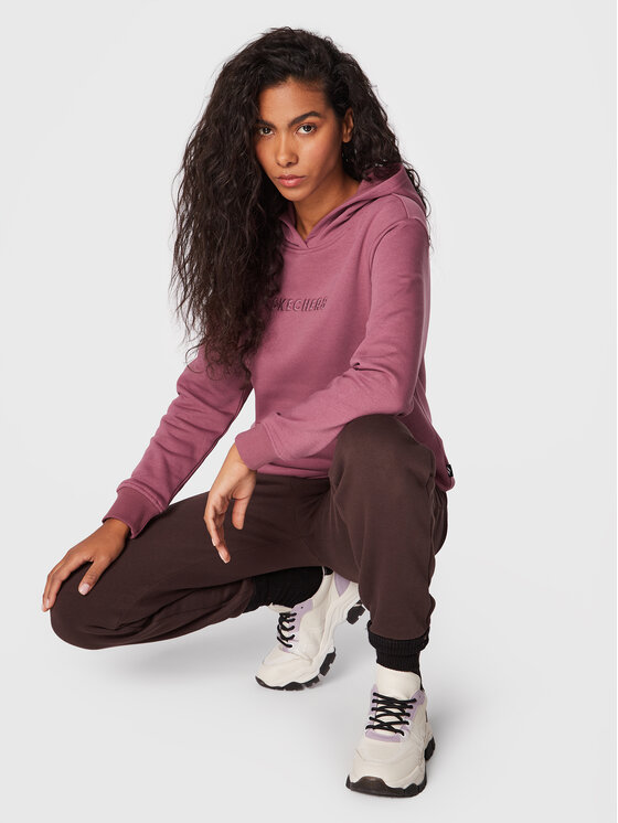 Skechers Skechers Sweatshirt Signature WHD69 Rosa Regular Fit