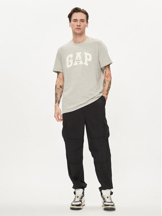 Gap Gap Spodnie materiałowe 487058-00 Czarny Relaxed Fit