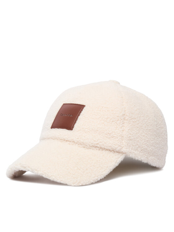 Calvin Klein Calvin Klein Șapcă All-Over Sherpa W/ Patch Cap LV04F5096G Crem