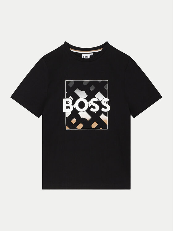 Boss T-krekls J51219 S Melns Regular Fit