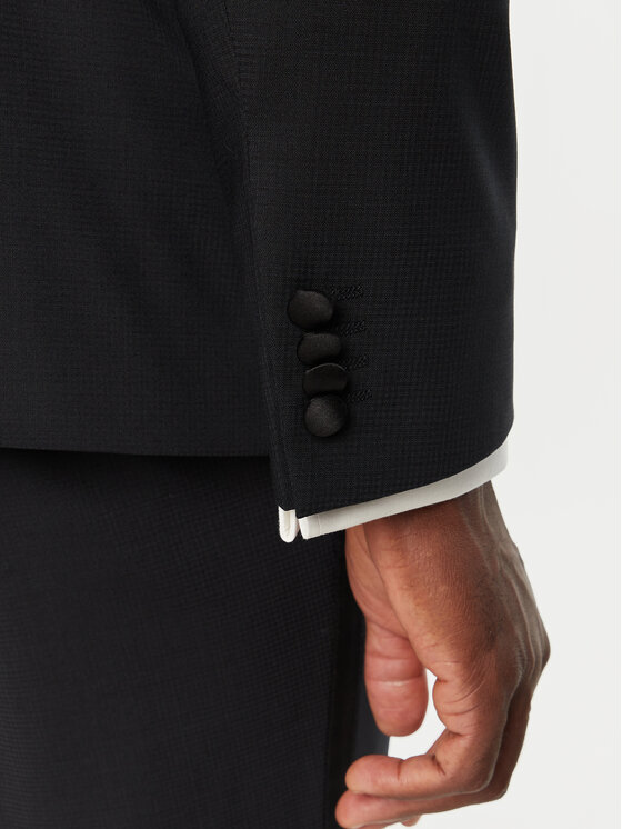 BOSS Boss Uzvalks H-Houston 50528109 Melns Slim Fit