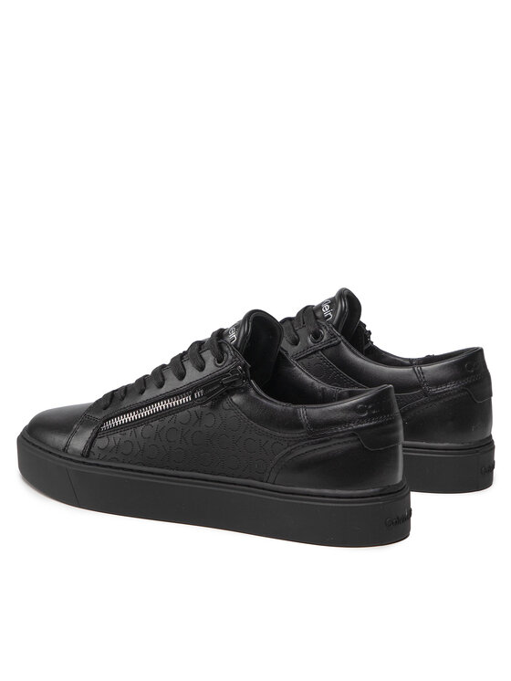 Calvin Klein Calvin Klein Laisvalaikio batai Low Top Lace Up W Zip Mono HM0HM00282 Juoda