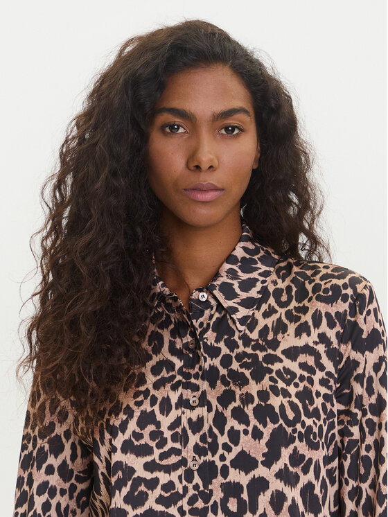 Guess Guess Camicia W5YH03 WF1T2 Marrone Regular Fit