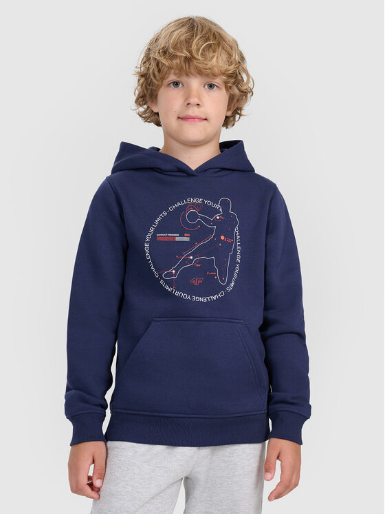 4F 4F Bluza URBAN COMMUTER Granatowy Regular Fit