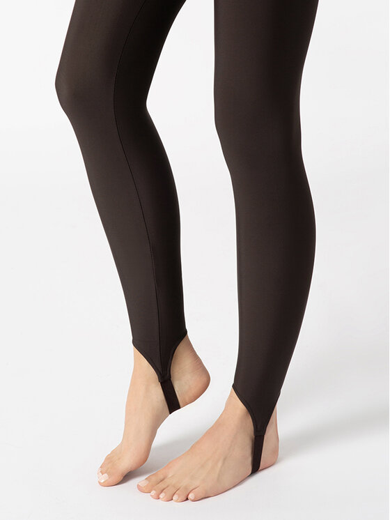 Miss LK Miss LK Legginsy MISSLKL Brązowy Slim Fit