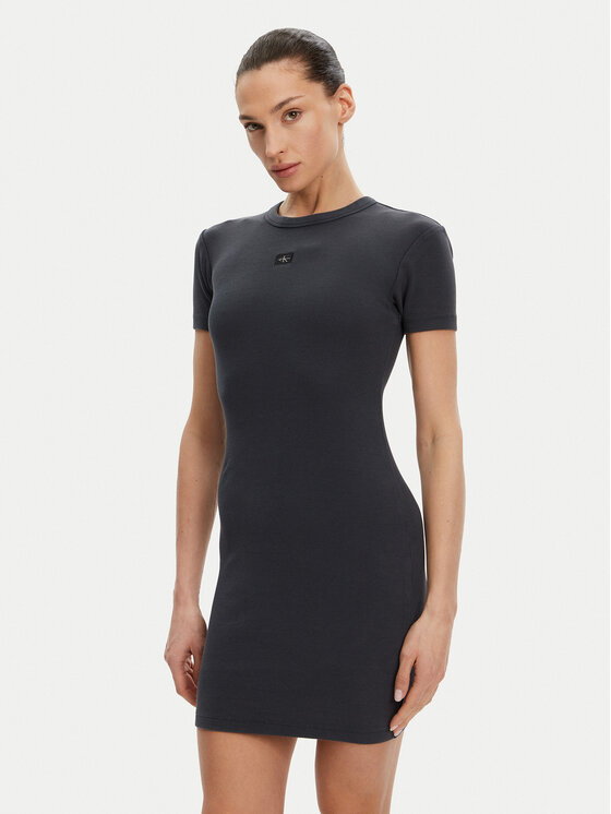 Calvin Klein Jeans Calvin Klein Jeans Rochie de zi J20J225265 Gri Slim Fit