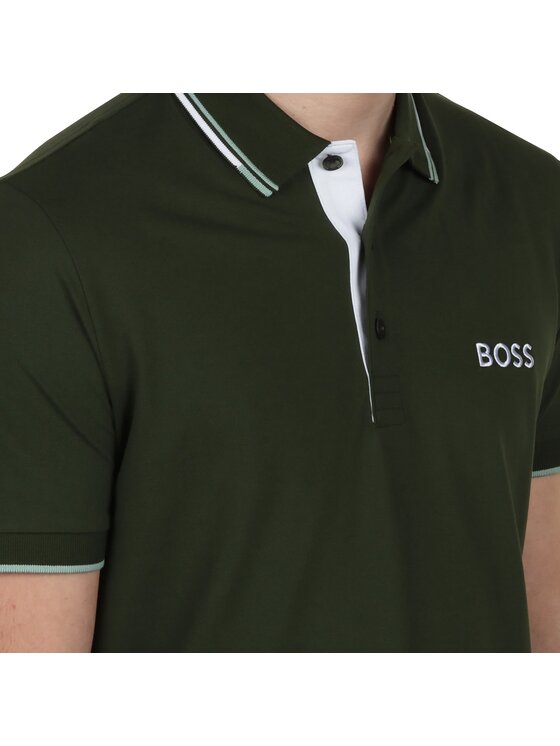 BOSS BOSS Polo 50469102-355 Zielony Regular Fit