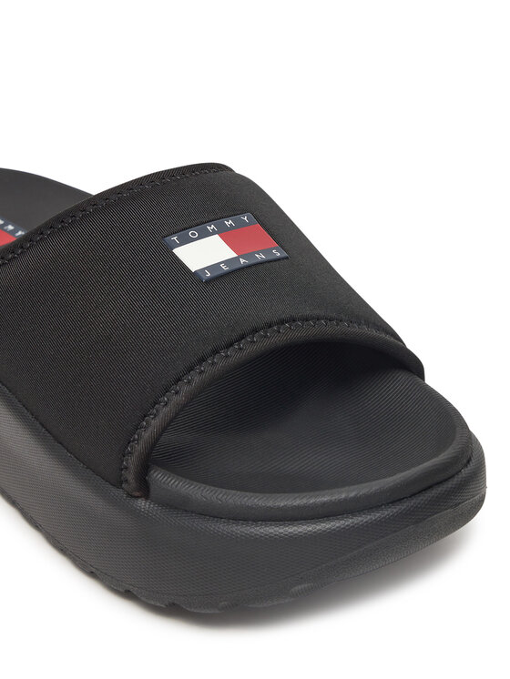 Tommy Jeans Tommy Jeans Şlapi Tjw Comfy Pool Slide EN0EN02765 Negru