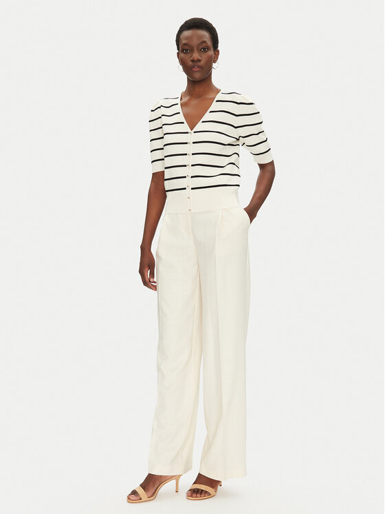 Morgan Morgan Pulover 251-MFOLK Écru Regular Fit