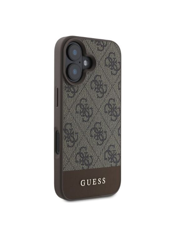 Guess Guess Etui na telefon Apple iPhone 16 Brązowy