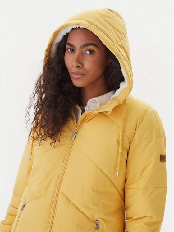 Roxy Roxy Зимно палто Better Weather ERJJK03634 Жълт Regular Fit