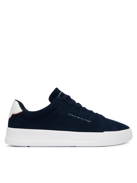 Tommy Hilfiger Superge Th Court Core Suede FM0FM05716 Mornarsko modra