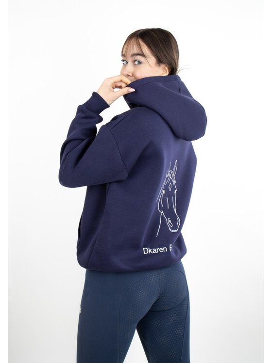 DKaren Sport DKaren Sport Bluza EQ001 Granatowy Classic Fit
