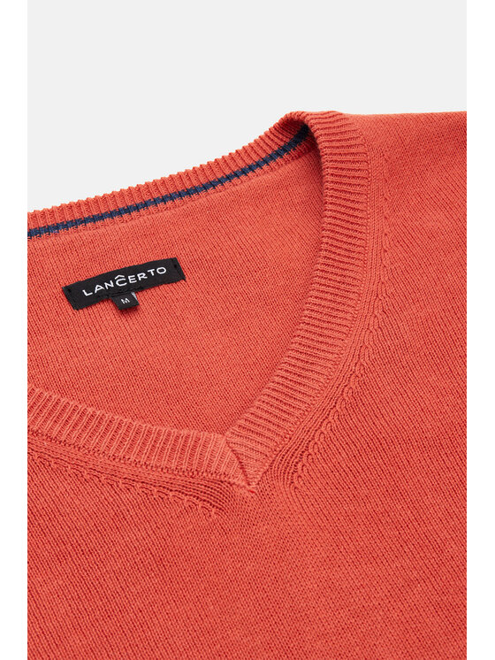 Lancerto Lancerto Sweter Anthony SW073223000053 Pomarańczowy Regular Fit