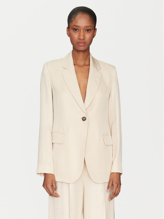 Marella Marella Giacca da abito Elletra1 2515041191 Beige Regular Fit