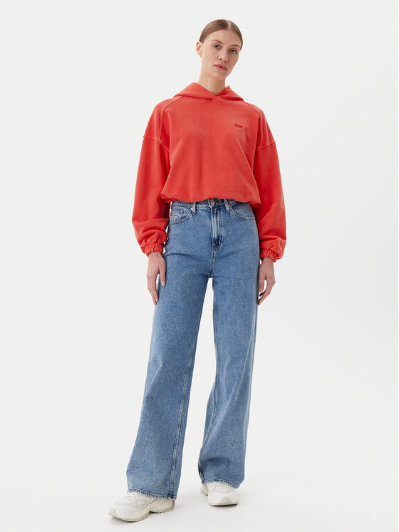 Tommy Jeans Tommy Jeans Pulóver DW0DW20314 Narancssárga Relaxed Fit