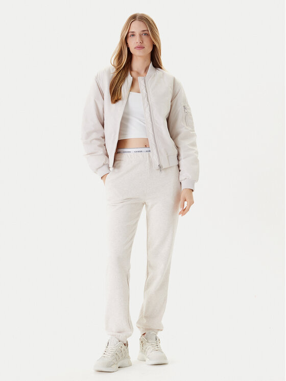 Guess Guess Яке бомбър W5YL08 WHDK2 Екрю Regular Fit