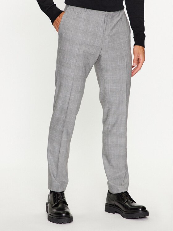 BOSS Boss Брюки від костюму H-Genius-224 50500110 Сірий Slim Fit