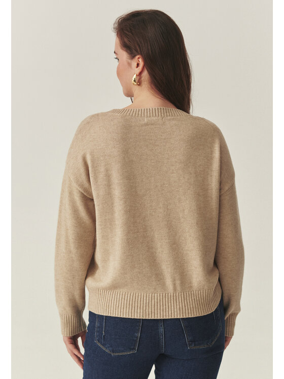 TATUUM TATUUM Sweter JOEL Beżowy Oversize