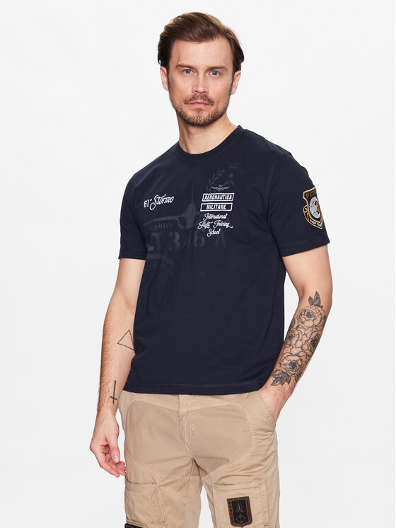 Aeronautica Militare Aeronautica Militare T-shirt 231TS2055J584 Blu scuro Regular Fit