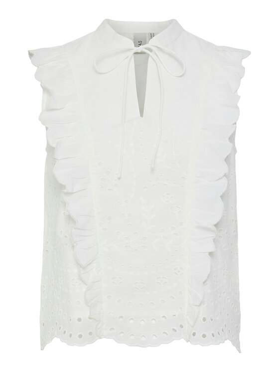 YAS YAS Blusa Luma 26036259 Bianco Regular Fit