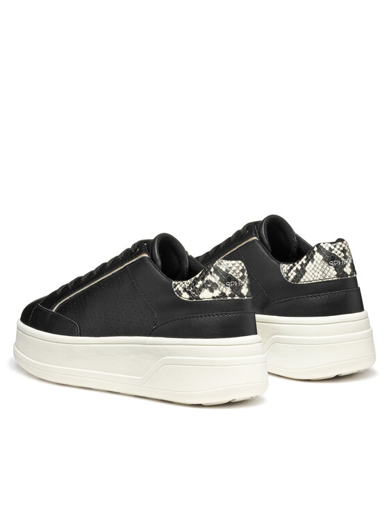 Geox Geox Sneakersy D Spherica Ecub-2 D55WVB 0BCAR C0023 Czarny