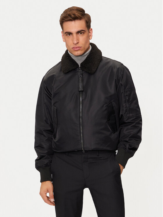 Calvin Klein Jeans Calvin Klein Jeans Bunda bomber J30J326108 Černá Regular Fit