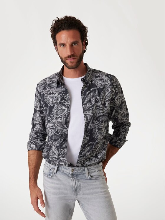 Guess Guess Košile 170899 Černá Classic Fit
