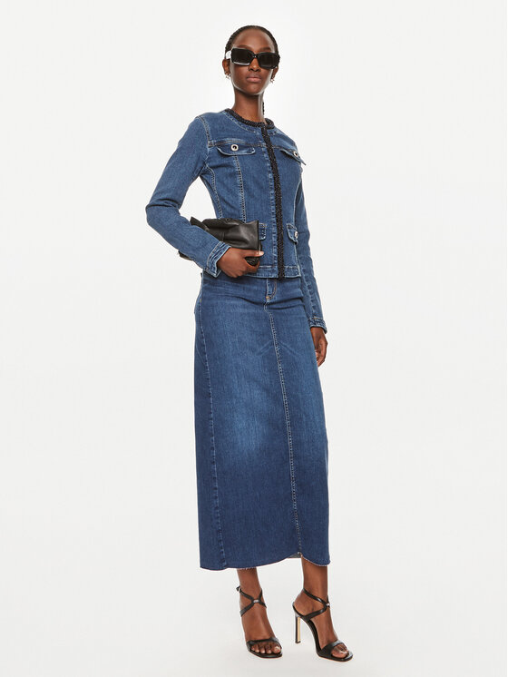 Liu Jo Liu Jo Jeans jakna UF4094 D4448 Mornarsko modra Regular Fit